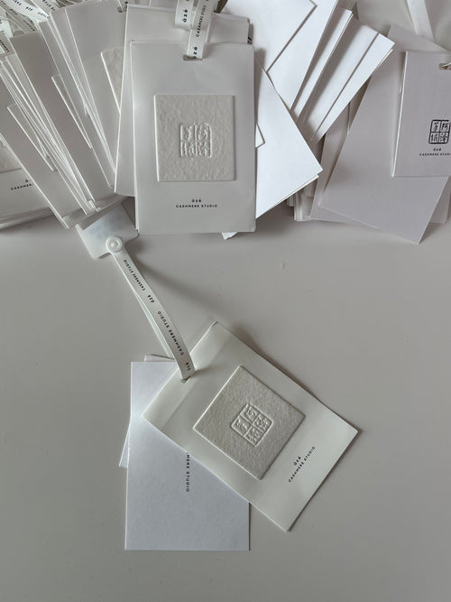 Dape Custom Clothing Hang Tags with Embossed Logo
