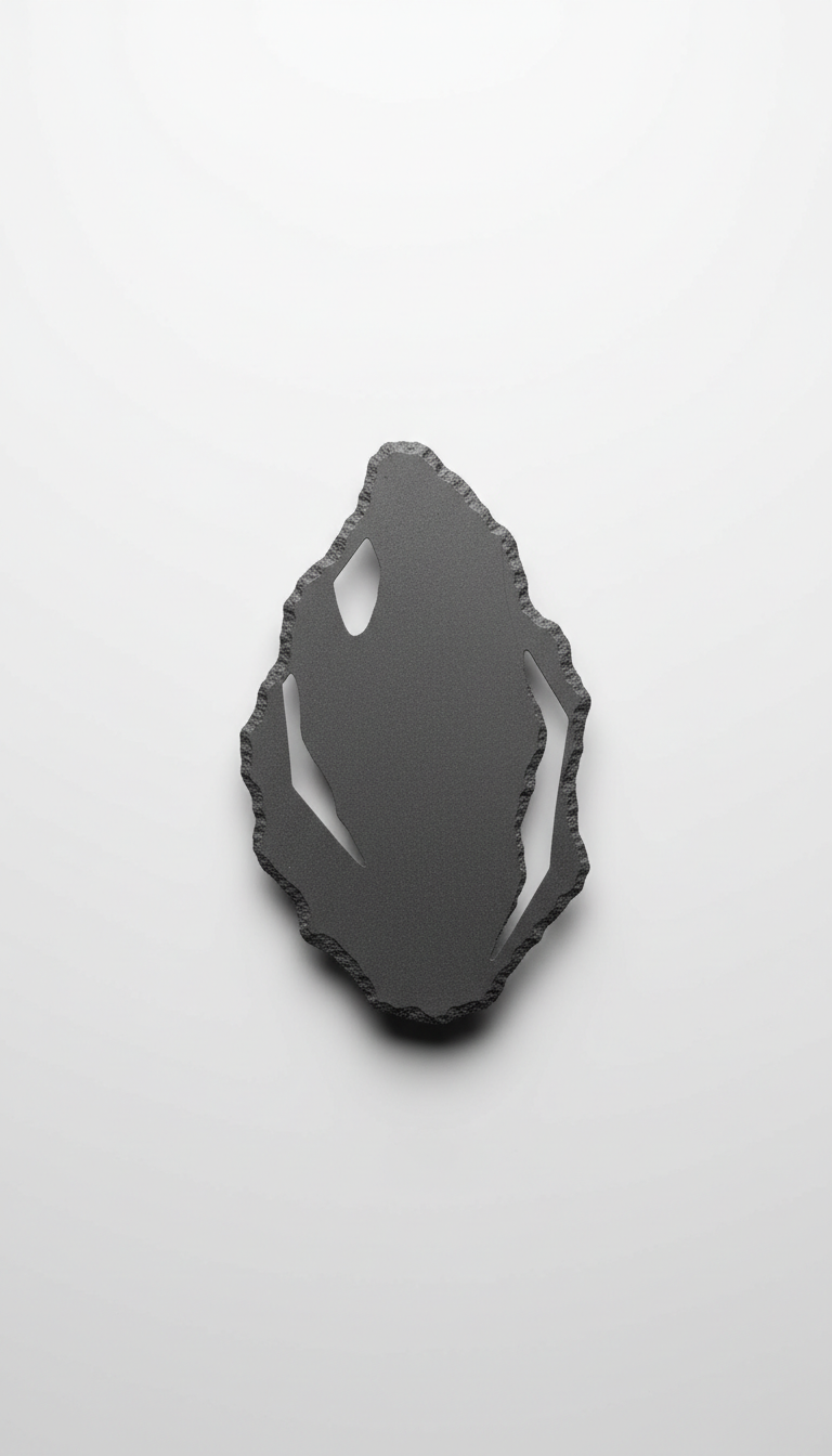 Graphite cut-out logo swing ticket