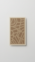 Taupe brown thick card clothing tag with embossing