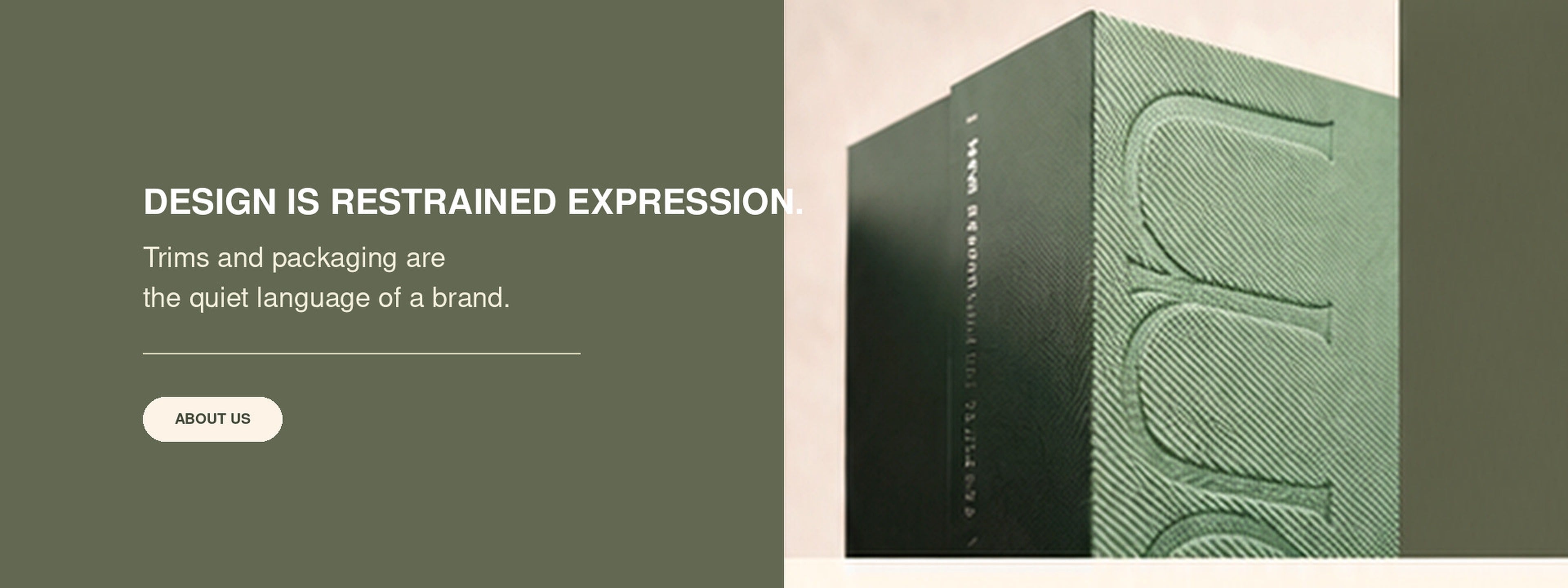 Design Is Restrained Expression